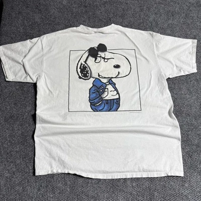 Snoopy Joe Cool Peanuts Men's White T-Shirt Size XXXL 90s Vintage Wu Wear parody - Image 1 of 3