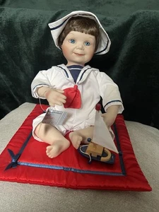 Ashton Drake Sailor Boy (Justin)10” HAND SIGNED By Yolanda Bello! - Picture 1 of 2