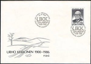 Finland FDC 1986, President Urho Kaleva Kekkonen Mint - Picture 1 of 1