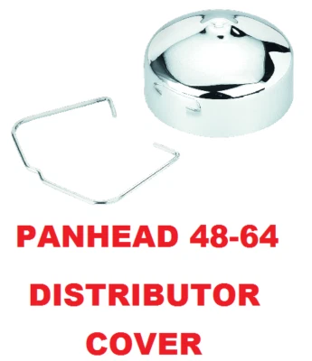 Kit de cubierta de distribuidor cromado Harley Pan Early Big Twin KH VL UL 1930-64 32589-36 Foto 1 de 4