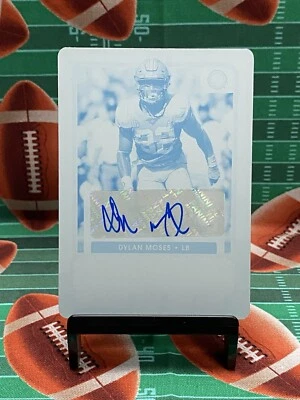 2021 Panini Contenders Draft Picks Dylan Moses 1/1 Autograph Printing Plate - Image 1 of 4