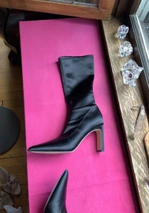 Sigerson Morrison Black “ Raso Elastics” Mid Calf Boots US9 - Picture 1 of 7