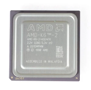 Socket 7 CPU - AMD K6-2 400MHz - AMD-K6-2/400AFR - TESTED - Picture 1 of 2