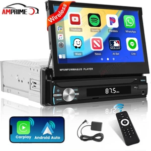 Autoradio 1 DIN Bluetooth Android 13 mit 7 Zoll Bildschirm GPS Navi RDS USB WiFi - Bild 1 von 18