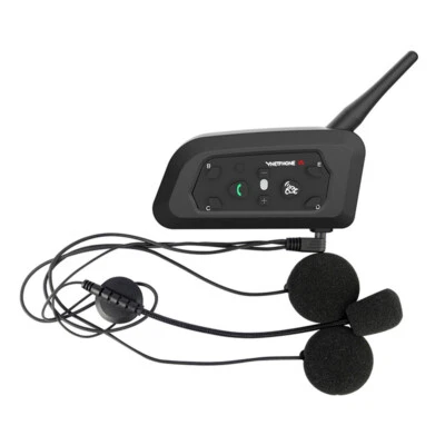 Bluetooth Motorcycle Helmet Intercom Wireless Headset Interphone Walkie Talkie - Image 1 of 4