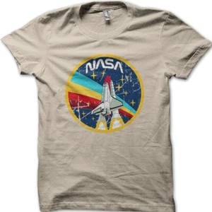 NASA badge Space Agency Logo vintage printed t-shirt 9015 - Picture 1 of 15
