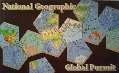 National Geographic GLOBAL PURSUIT Trivia Map 1987 Home School Educational Game  - Image 1 of 4