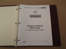 HAMM lecture du manuel des codes clignotants diesel DEUTZ avec EMR3, publié 2009
