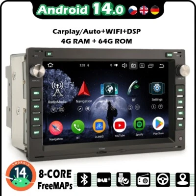 Android 14 Autoradio GPS DVD Radio VW Jetta Polo Golf 4 T4 Bora Passat SEAT Leon - Bild 1 von 4