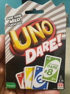UNO Dare Family FUN Card Game Play With TWIST Great For Travel Kids Adults & NEW - Picture 1 of 7