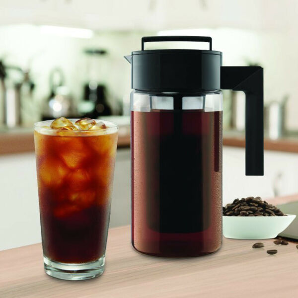 900ML Cold Brew Iced Coffee Maker Airtight Seal Silicone Handle Coffee Kettle UK Photo Related