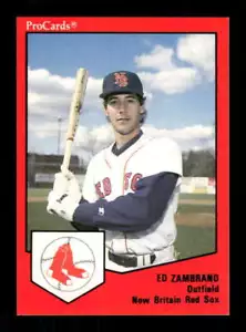 1989 ProCards New Britain Red Sox 599 Ed Zambrano BXCP24 - Picture 1 of 2