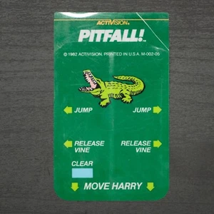 Intellivison Pitfall Overlay Only - Authentic Original Activision 1982 M-002-05 - Picture 1 of 1