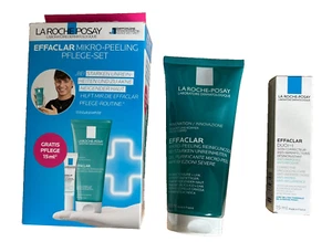 LA ROCHE-POSAY EFFACLAR MIKRO-PEELING PFLEGE-SET 200 ml +15ml MHD 03/2026 NEU - Bild 1 von 5