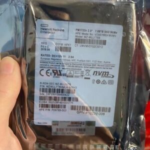 Samsung PM1723b 7.68TB SSD NVME MZ-WLL7T6B U.2 MZWLL7T6HMLA-000H3 HPE 2.5" SSD