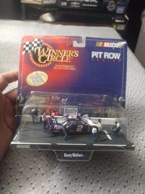 Vintage 1998 Winners Circle PIT ROW SERIES #2 RUSTY WALLACE, Hasbro Diecast, New - Image 1 of 4