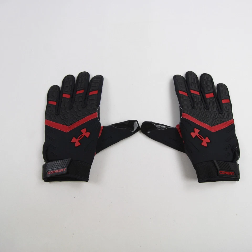 Guantes Under Armour Texas Tech Red Raiders - Lineman para hombre negros/rojos nuevos Foto 1 de 1