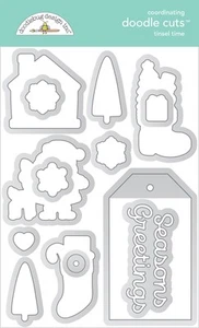 Doodlebug Doodle Cuts Dies-Tinsel Time 5A002HJL-1GK4G - Picture 1 of 1