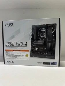 ASRock B860 Pro-A LGA 1851 Intel B860 SATA 6 Go/s DDR5 Intel Core Ultra ATX - Photo 1/6