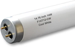 F14T12/CW 14W 14 3/4" T12 4100K Linear Fluorescent Light Bulb Watts G13 Medium - Picture 1 of 6
