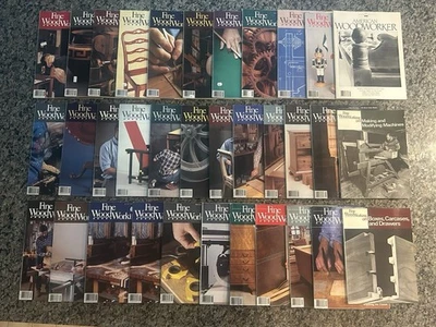 Lot Of 31 Vintage Fine Woodworking Magazine  1985-1993 Foto 1 de 4