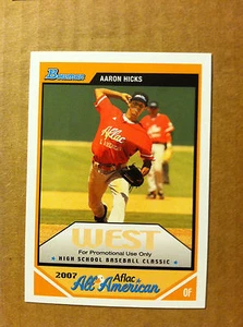 2007 BOWMAN AFLAC PROMO AARON HICKS ALL-AMERICAN - Picture 1 of 1