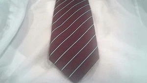 Ermenegildo Zegna  Tie Woven Silk wool  Tie  hand made in Italy - Picture 1 of 3