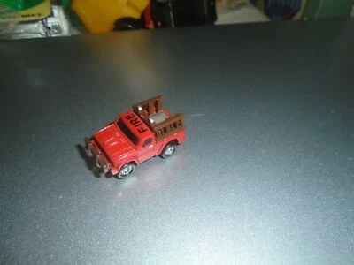 Vintage Galoob Micro Machines DATSUN Fire Rescue Truck Red Yellow Ladder 1986 - Image 1 of 2