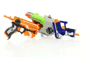 Nerf Hasbro Zombie Sidestrike + Elite Firestrike + Elite Triad Ex3 - Picture 1 of 10