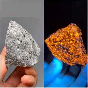 Muestras minerales de cristal energético rocas de llama de yooperlita crudas naturales 3 piezas - Imagen 1 de 6