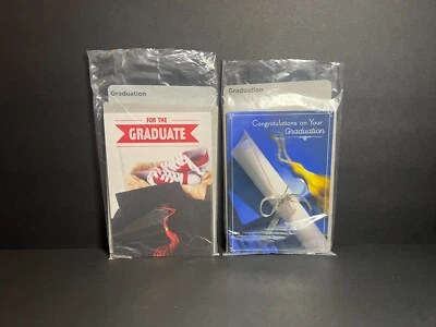 Lot of 12 Hallmark Heartline Graduation Cap Diploma Greeting Cards 6.75 x 4.75" - Image 1 of 4