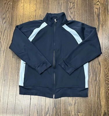 Banana Republic Full Zip Sweater Men’s Large Blue Nylon Polyester Blend - Image 1 of 4