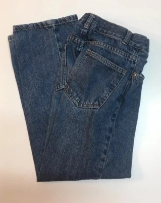 Pantalones de mezclilla azules para niños talla 10R descoloridos Glory cintura ajustable - Usados en excelente estado Foto 1 de 4
