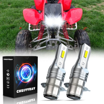 For Honda Sportrax TRX400EX 1999-2008 - 2pcs 6500K White LED Headlight Bulbs Kit - Image 1 of 4