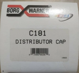 New Borg/Warner Ignition Distributor Cap Part C181 Fit 4 CYL Ford D5FZ 12106 A - Picture 1 of 8