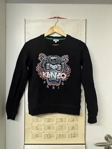 Original KENZO Paris Damen Sweatshirt Langarmshirt Schwarz Gr S 36 Baumwolle - Bild 1 von 5