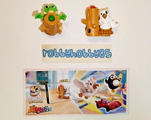 PAINTING PETS COMPLETE SET 2 FIGURES + PAPERS KINDER JOY SURPRISE EGG TOYS 2023 - Picture 1 of 3