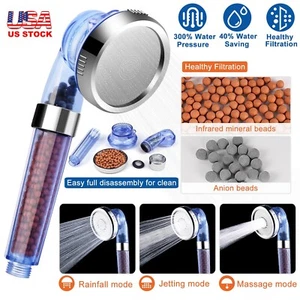 New! High Pressure Shower Head Soft Ionic Boosting Healthy Bath Filter Handheld - Picture 1 of 10