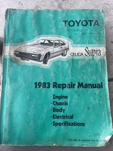 1983 Toyota Celica Supra Shop Service Repair Manual Book Engine Drivetrain OEM - Bild 1 von 1