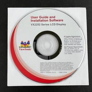 Viewsonic User Guide and Installation Software VX2252 LCD Display Software CD - Picture 1 of 1