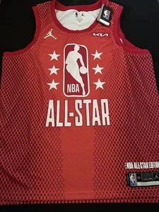Jordan Nike 2022 NBA All Star Game Steph Curry Jersey Red Men Sz 2XL DH8042-607 - Picture 1 of 4
