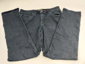 Democracy Jeans Womens 12 Blue Straight Leg Ab Solution Stretch Dark Wash Denim - Picture 1 of 12