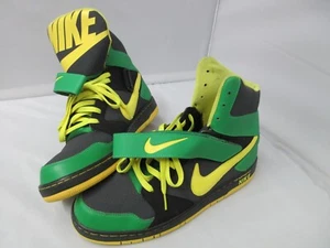 Nike Super High Dunks Oregon Ducks Green Shoes Sneakers 649208-003 Men's Sz 13 - Picture 1 of 24