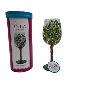 Lolita Mom steht groß handbemaltes Weinglas 15 Oz mit Geschenkbox - Bild 1 von 4