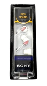 Genuine OEM Sony MDR-EX32 Earbuds Headphones MDREX32 - Pink Rose - New Sealed - Picture 1 of 3