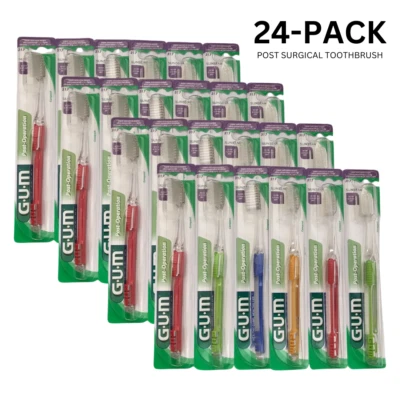 24-PK GUM Delicate Post-Surgical Operation Toothbrush 317, Ultra Gentle Bristles - Image 1 of 2