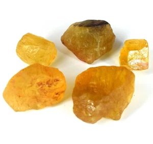 294 Ct Natural Yellow Golden Fluorite Gemstone Rough Lot Specimen Fresh Arrival - Picture 1 of 5