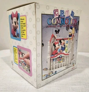 Vintage ENESCO Baby Mickey Mouse & Co. Krippe Commotion Spieluhr - Bild 1 von 24