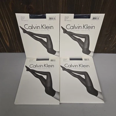 Lote De 4 Pantimedias Calvin Klein Azul Marino Oscuro Activo Control Transparente Talla C 904 Foto 1 de 4