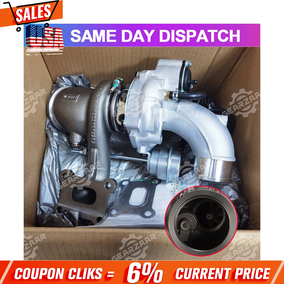 TURBOCOMPRESOR K03 APTO PARA FORD ESCAPE FOCUS FUSION TAURUS LINCOLN MKC MKZ 2,0 L Foto 1 de 4